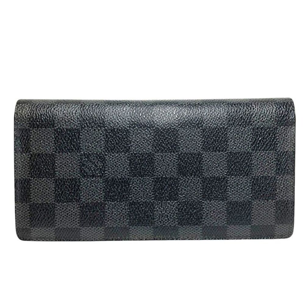 Louis Vuitton Porte Feuille Brazza Damier Graphite Wallet